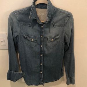 A classic denim button down